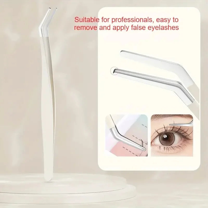 Precision Curved Tip Eyelash Extension Tweezers – Stainless Steel