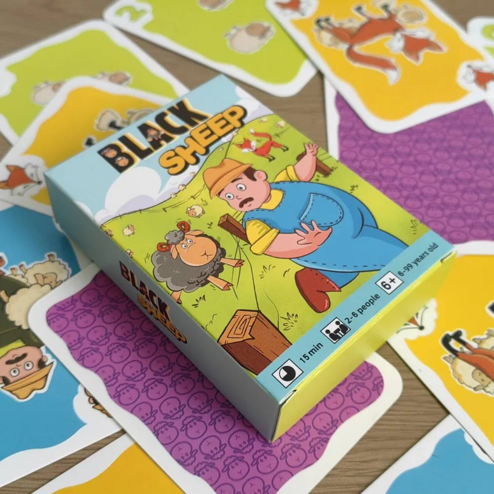 Cartoon Card Board Game Set – Chicken, Black Sheep | Kids 3–12