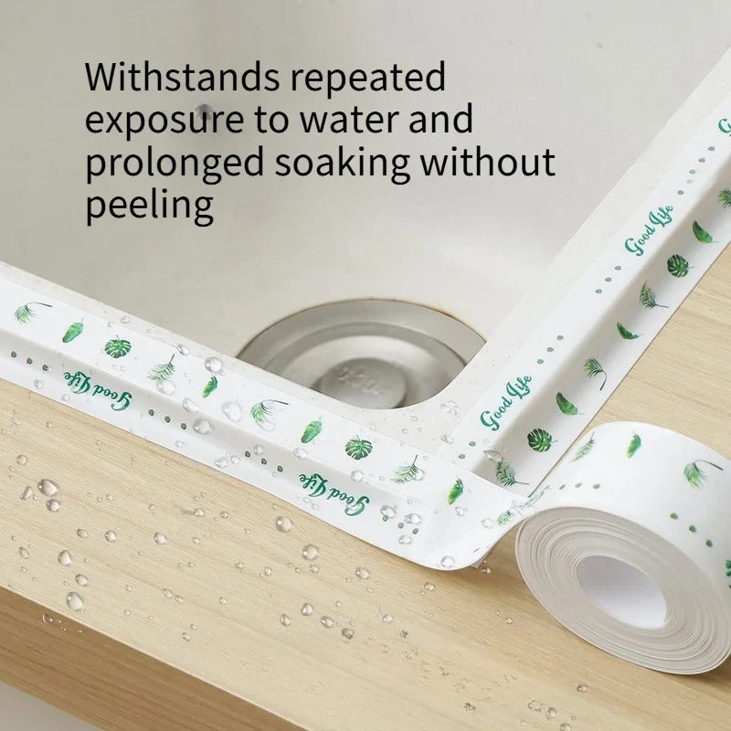 Waterproof Self-Adhesive Caulk Strip Tape – Kitchen & Bathroom
