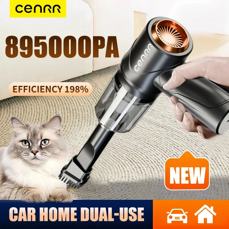 CENRR Cordless Handheld Car Vacuum – Strong Suction, Quiet