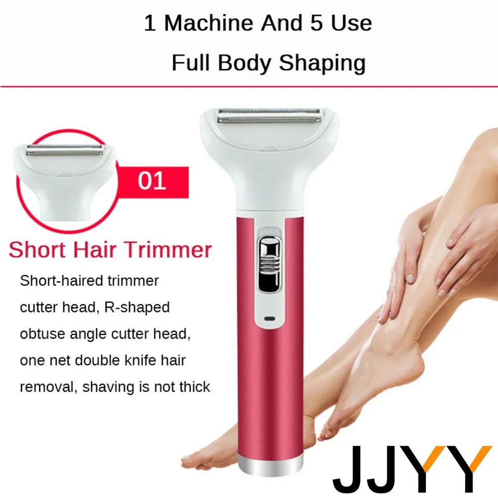 STONEGO 5-in-1 Rechargeable Women's Electric Shaver & Trimmer