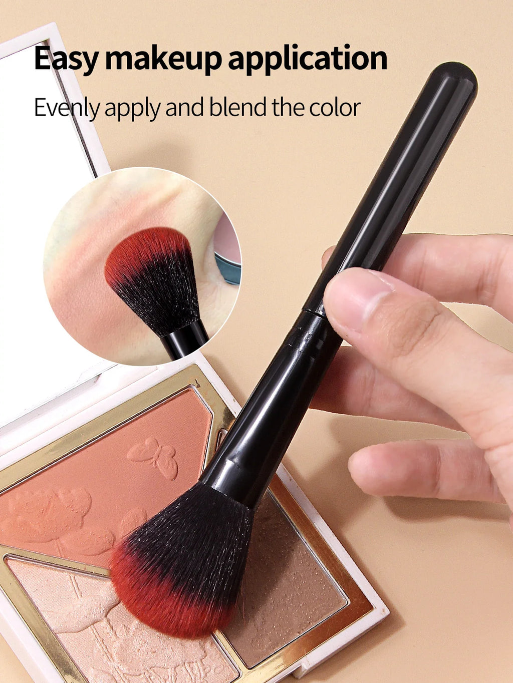 2Pcs Blush Brush Set – Highlighter & Contour Face Brushes
