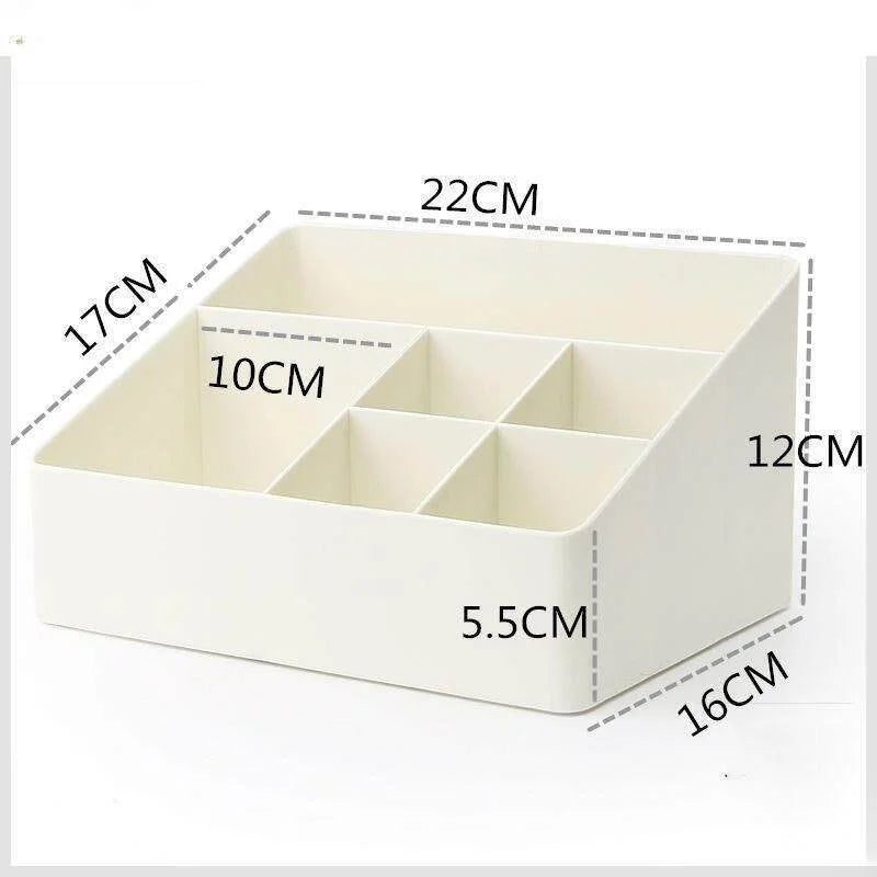Multi-Grid Desktop Organizer | 45° Slanted Makeup & Lash Holder