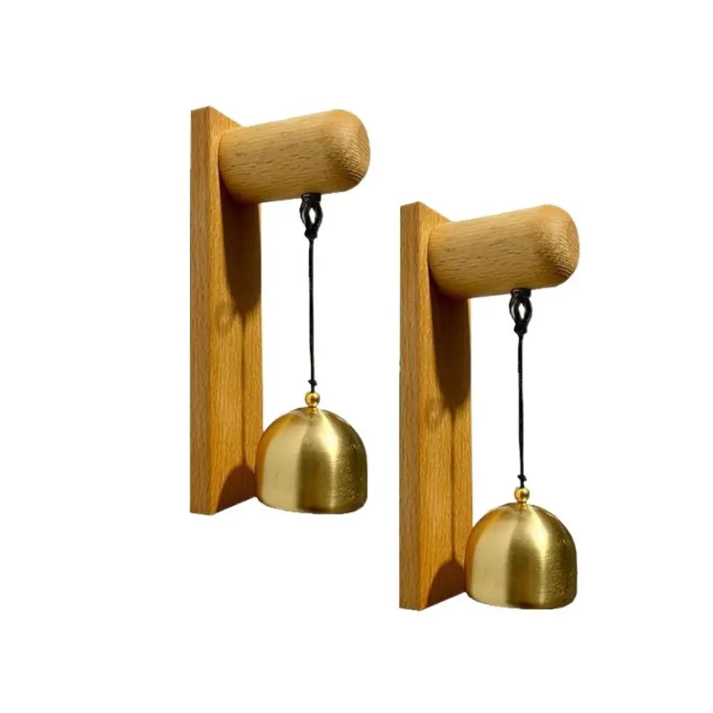 Wooden Door Bell Wind Chime – Self-Adhesive Shopkeeper Bell