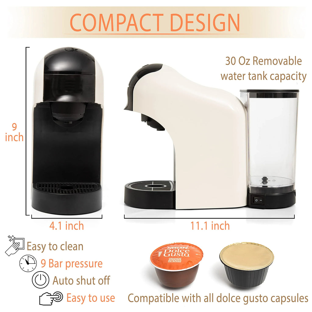 DUTRIEUX 3-in-1 Capsule Espresso Machine | Nespresso & Dolce Gusto