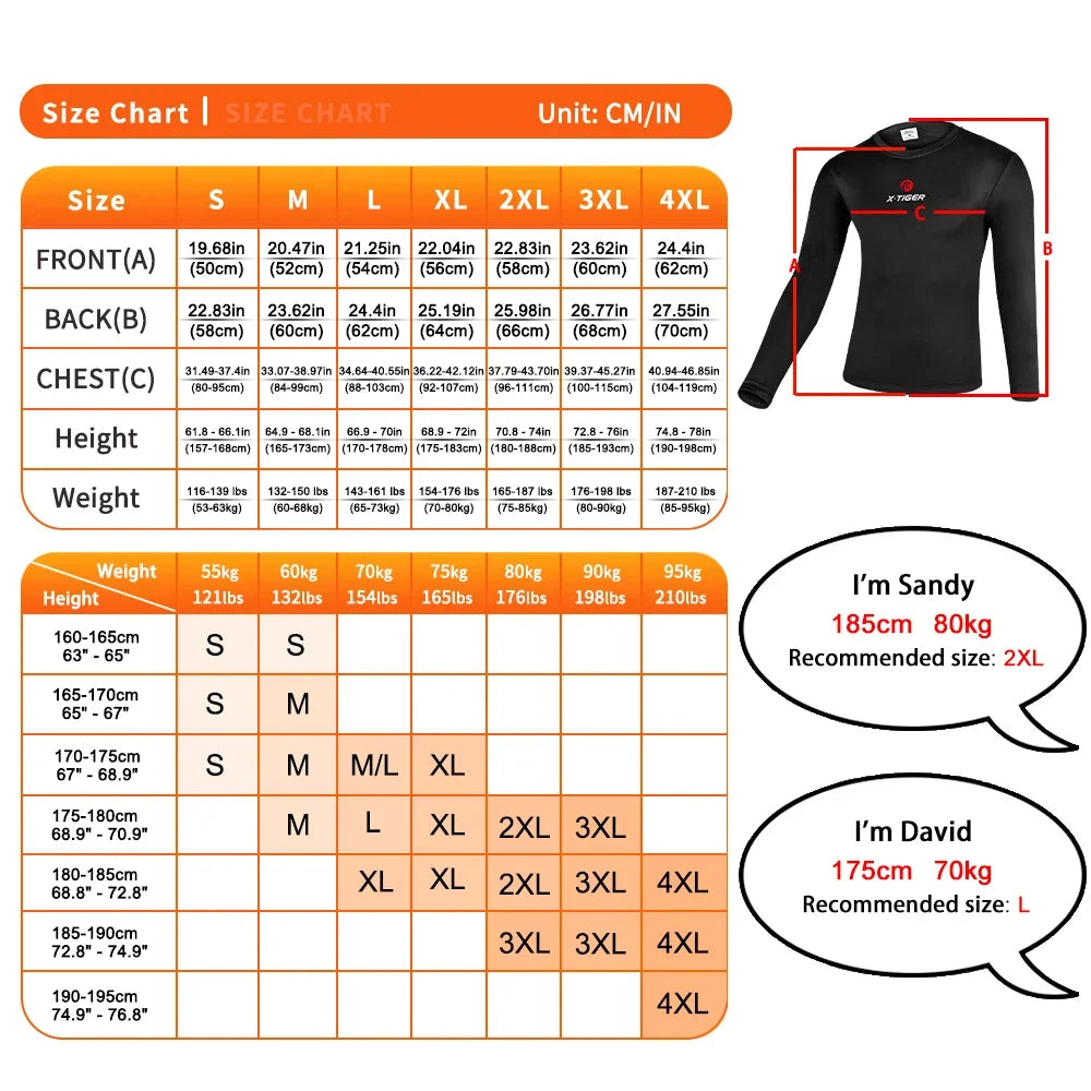 X-TIGER Winter Fleece Cycling Jersey | Thermal Base Layer