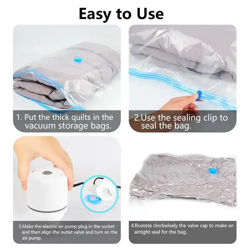 Vacuum Storage Bag Air Pump 110V/120V – Travel & Home Use