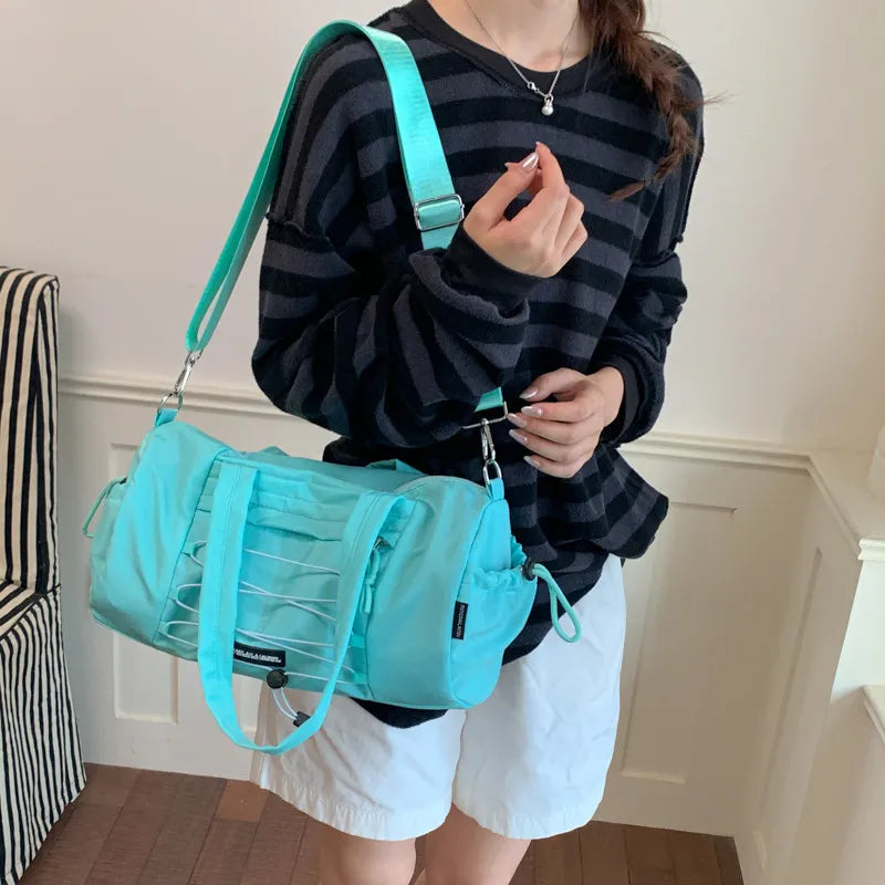 Korean-Style Multicolor Crossbody Bag – Lightweight & Spacious