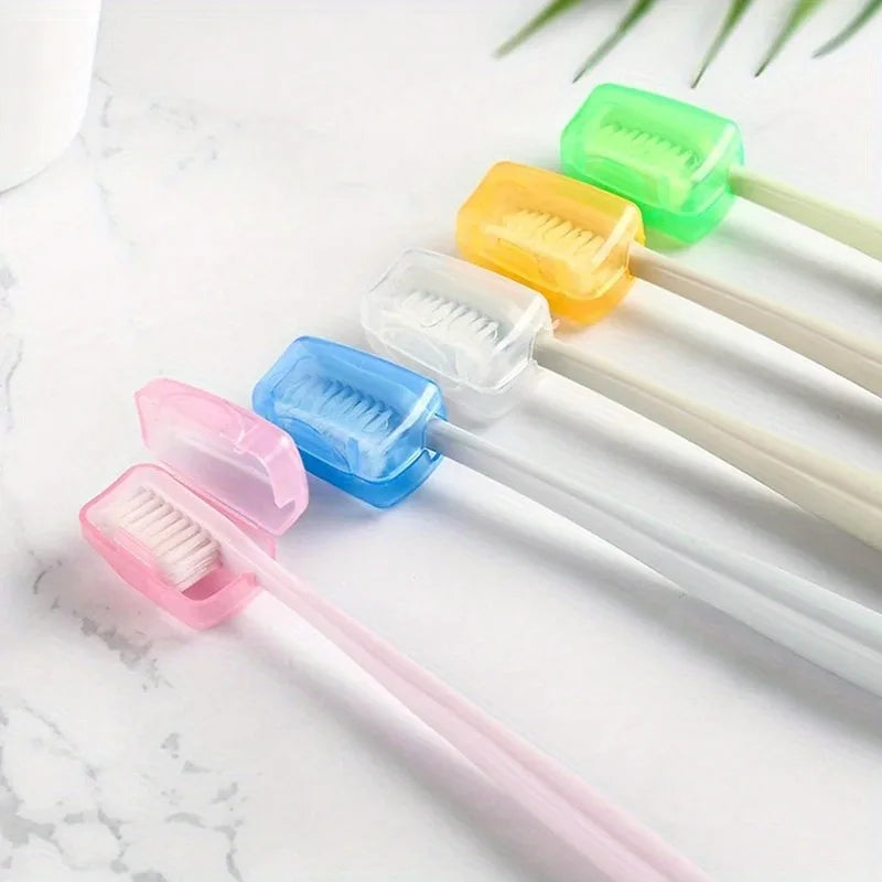 Portable Toothbrush Head Covers 10 Pcs – Dustproof Travel Case