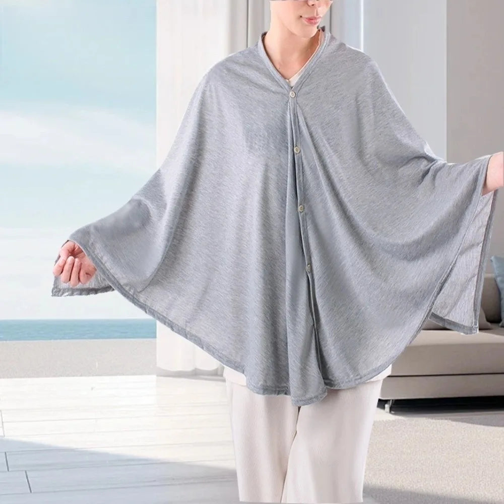 Nursing Cover Breastfeeding Shawl – Breathable Multipurpose Blanket