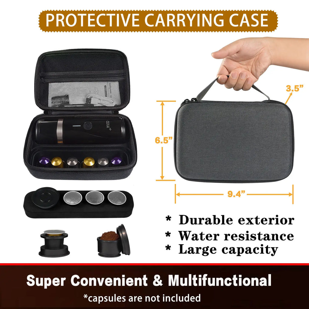 DUTRIEUX Portable Espresso Maker – USB Battery Capsule Coffee