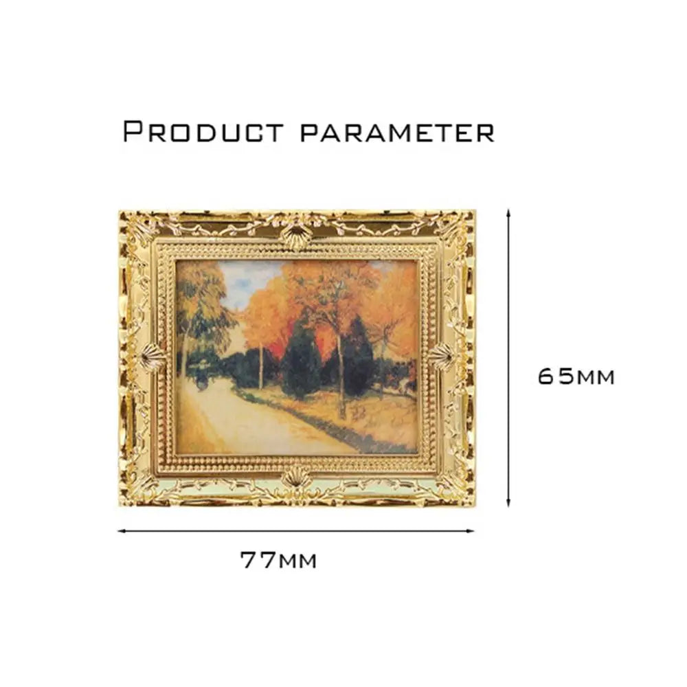 1/12 Scale Resin Photo Frame Dollhouse Miniature Decor Accessory
