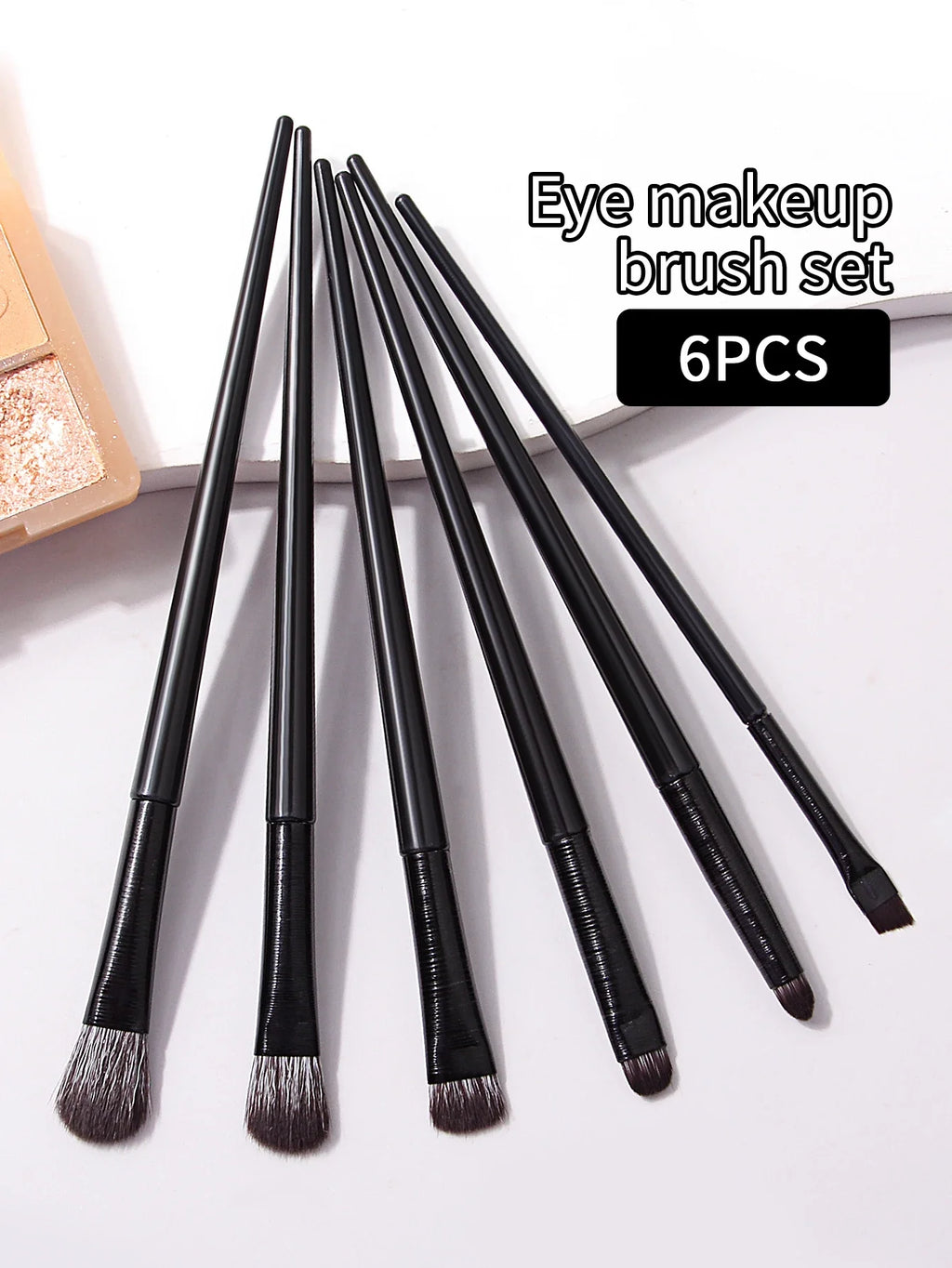 6-Piece Eye Makeup Brush Set – Eyeshadow, Liner & Brow