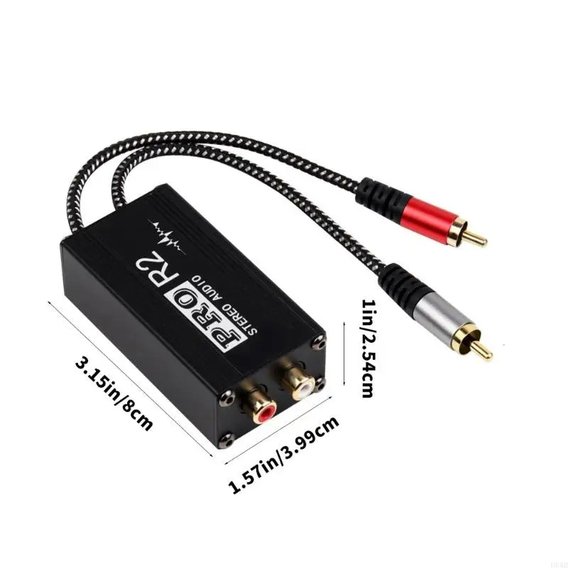2-Channel RCA Audio Isolator – Stops Ground Loop Noise