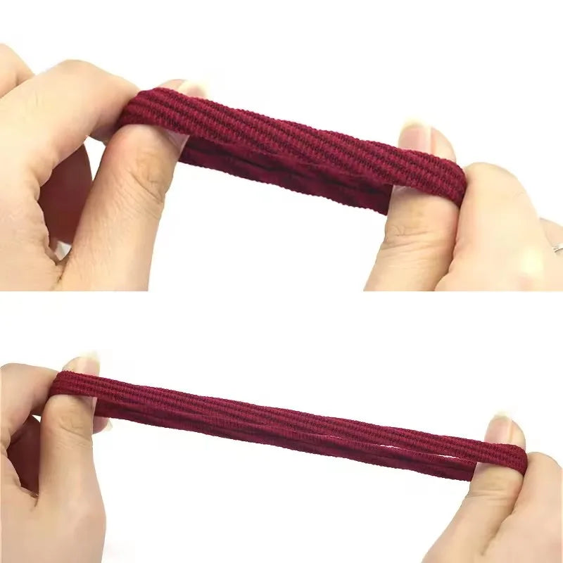 High Elastic Hair Ties – Rubber Ponytail Holders for Women