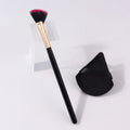 Fan-Shaped Contour Brush & Triangle Powder Puff Set – 2 Pcs