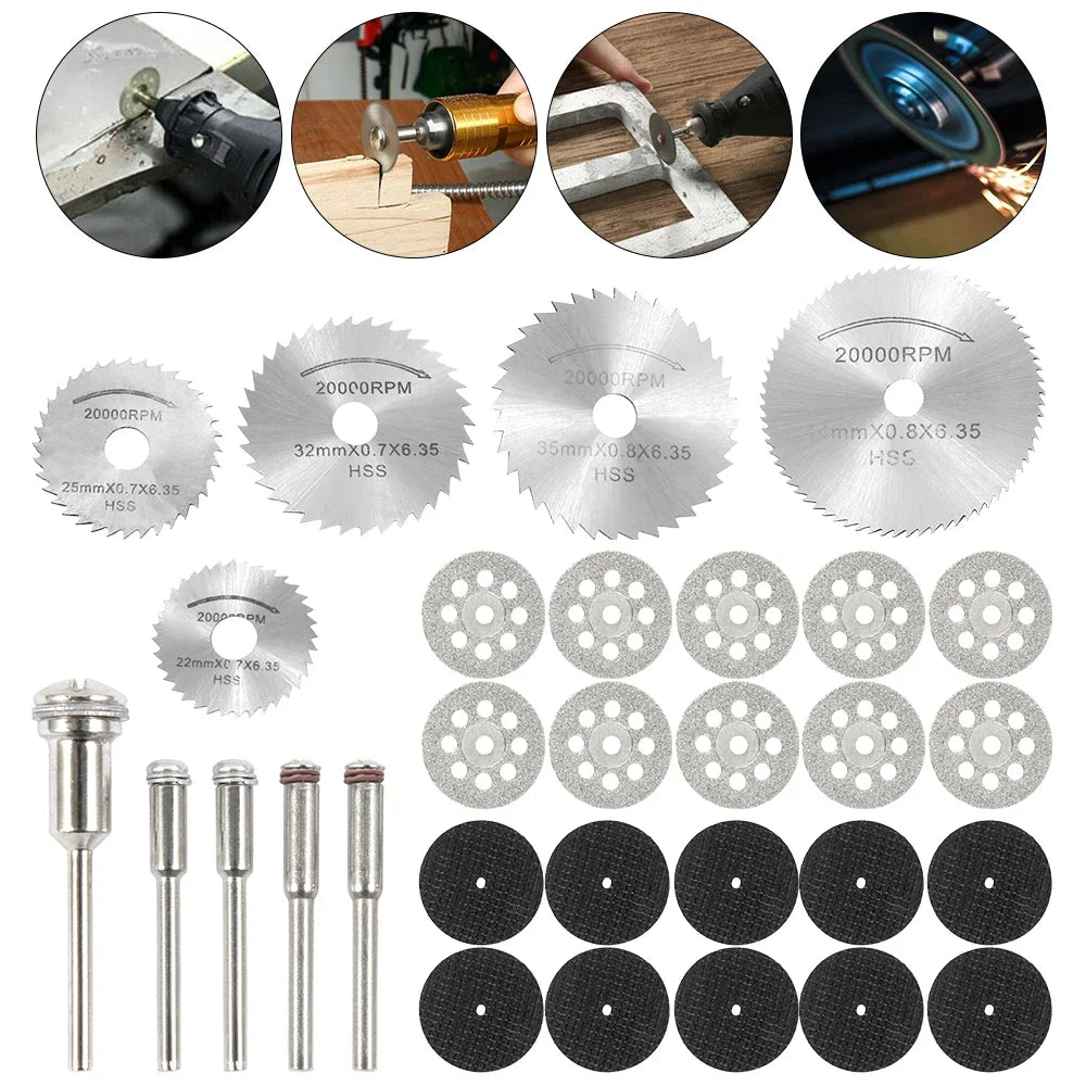 Mini Circular Saw Blade Set – Diamond Cutting & Grinding Discs