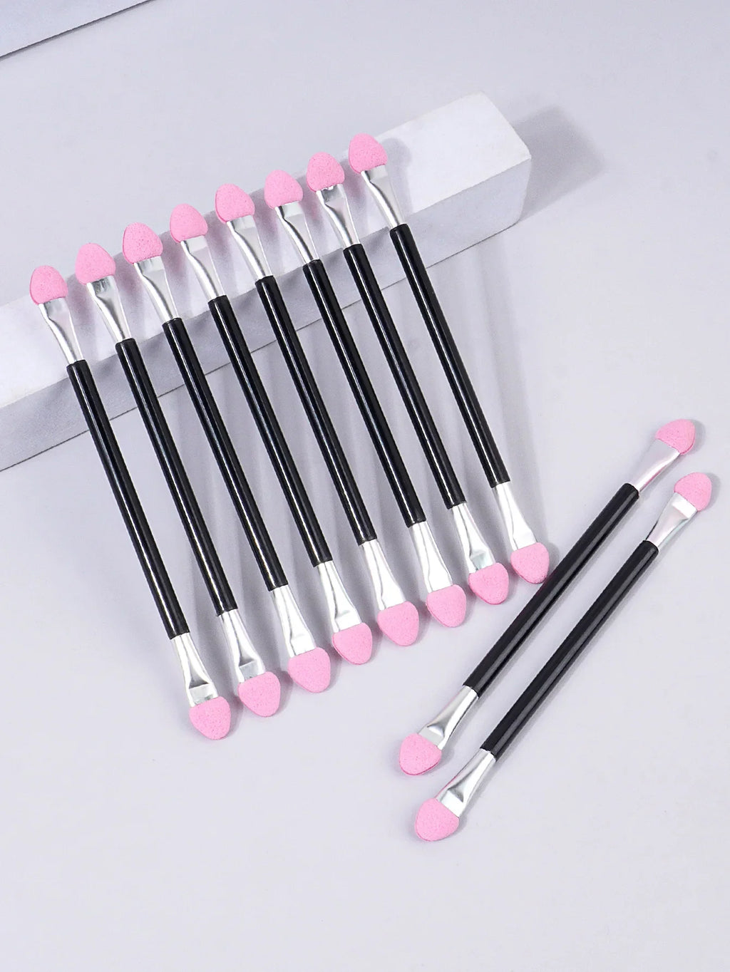 10PCS Double-Ended Sponge Eyeshadow Sticks – Multi-Color Set