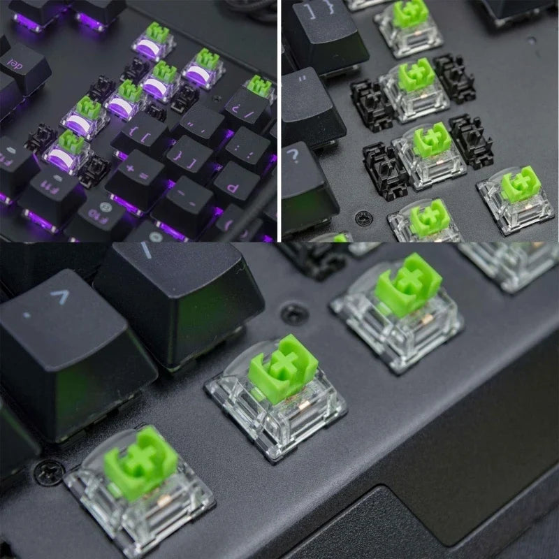 RGB Green Mechanical Keyboard Switches 2-Pack | 3-Pin MX