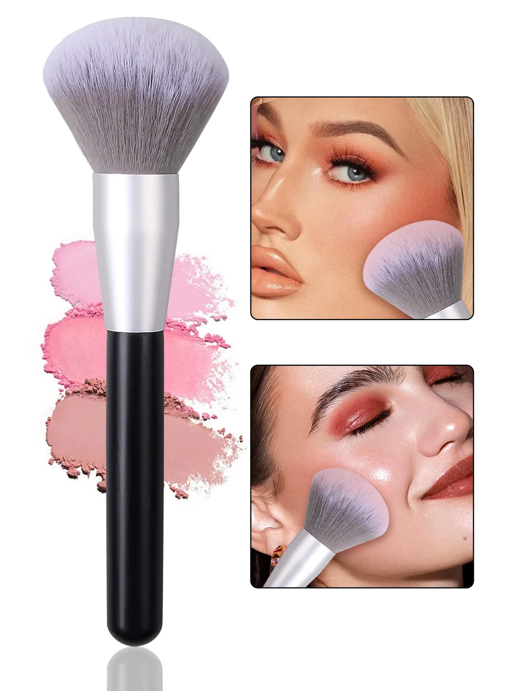 Fluffy Soft Bristle Makeup Brush – Blush, Powder & Setting