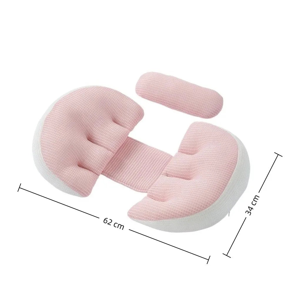 U-Shaped Pregnancy Pillow – Body & Waist Support for Side Sleep
