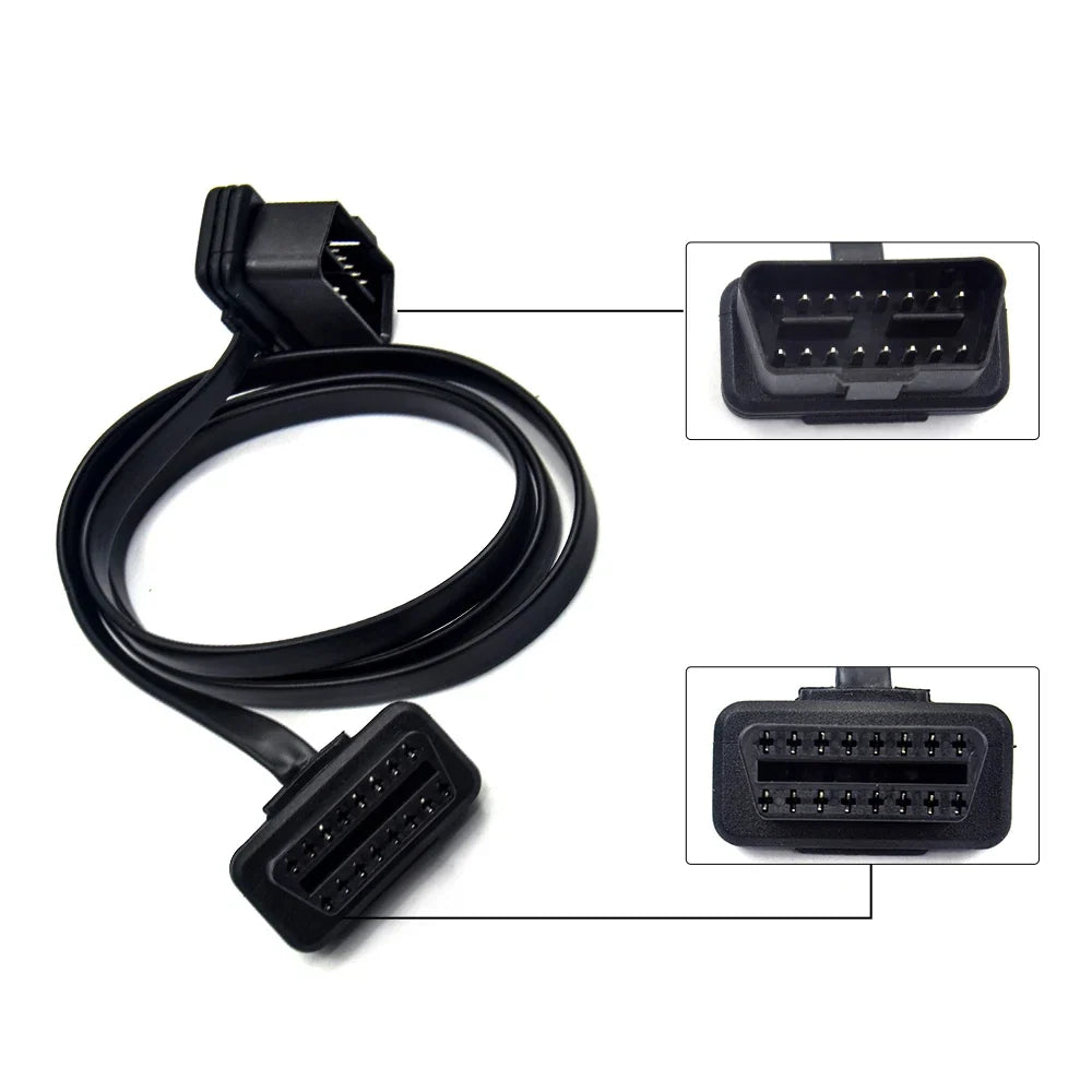 OBD2 16-Pin Flat Extension Cable – 30CM, 60CM & 100CM