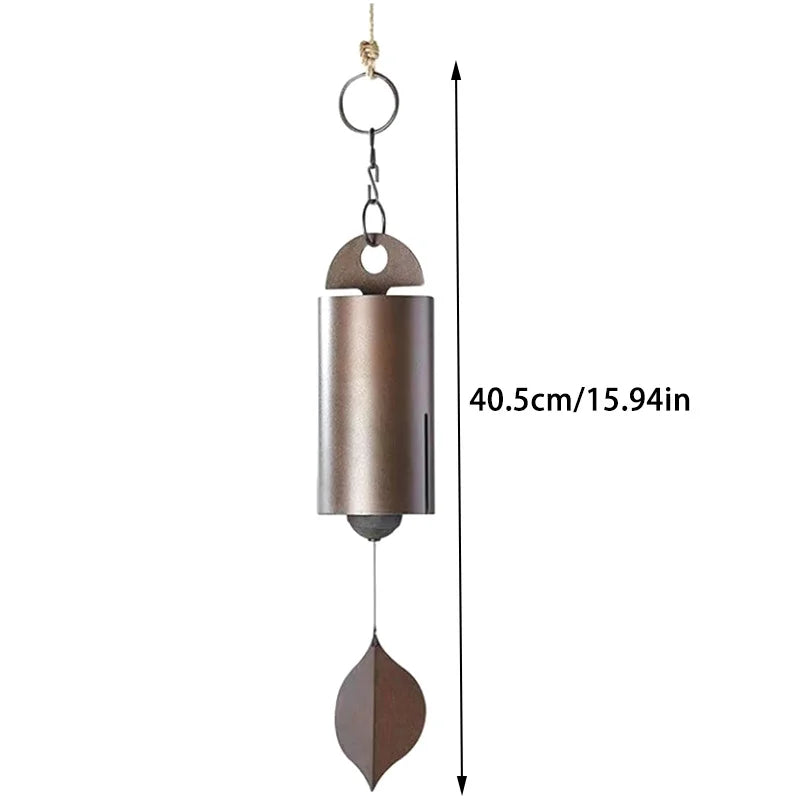 Vintage Metal Wind Chimes – Deep Resonance Bell for Garden & Home