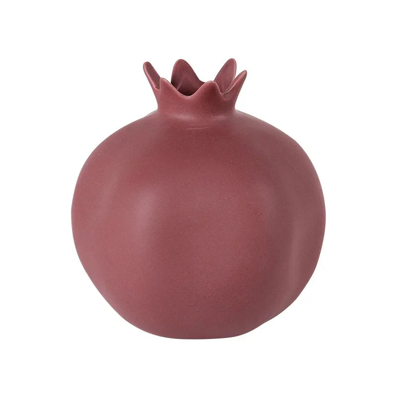 Morandi Ceramic Pomegranate Ornament | Minimalist Home Décor