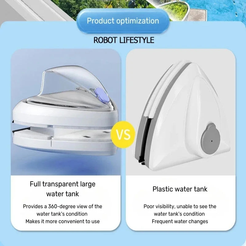 Double-Sided Magnetic Glass Cleaner – Window Wiper for Home