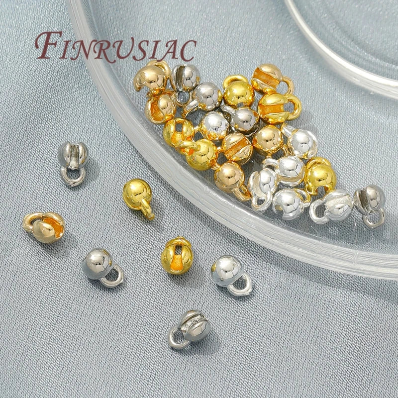 18K Gold Plated Crimp Bead End Caps – DIY Jewelry Findings