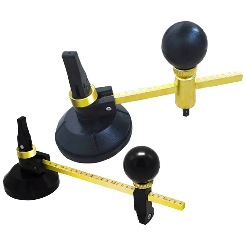 DAZZLEEX Circular Glass Cutter – Compass Type with Suction Cup