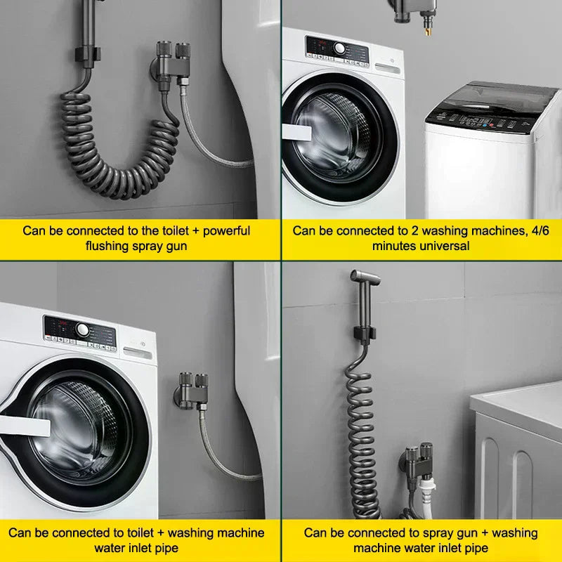 Stainless Steel 1-Inlet 2-Outlet Water Diverter Corner Valve