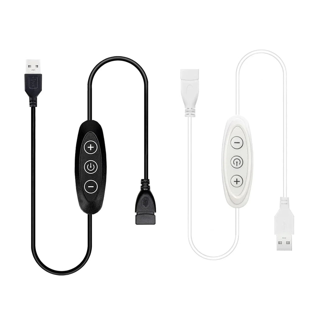 3-Key USB LED Dimmer Switch – 5V 2A, 8 Brightness Levels