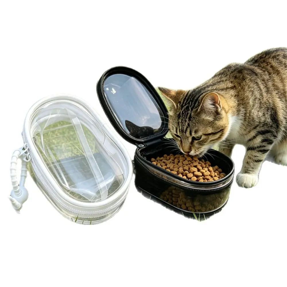 Transparent PVC Pet Food Pouch – Zipper & Hanging Loop