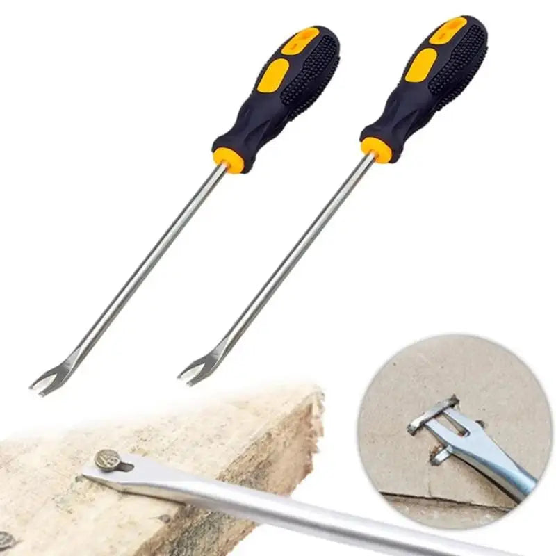 UV Type Screwdriver, Nail Puller & Pry Tool 260mm CRV Steel