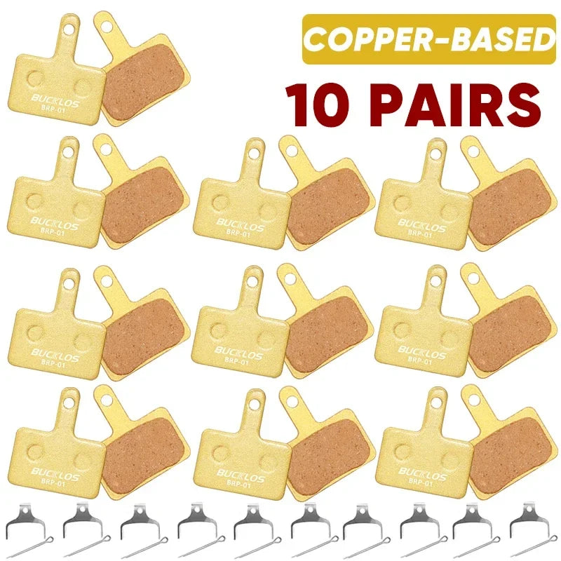 BUCKLOS Copper Disc Brake Pads for Shimano B01S MTB Bikes