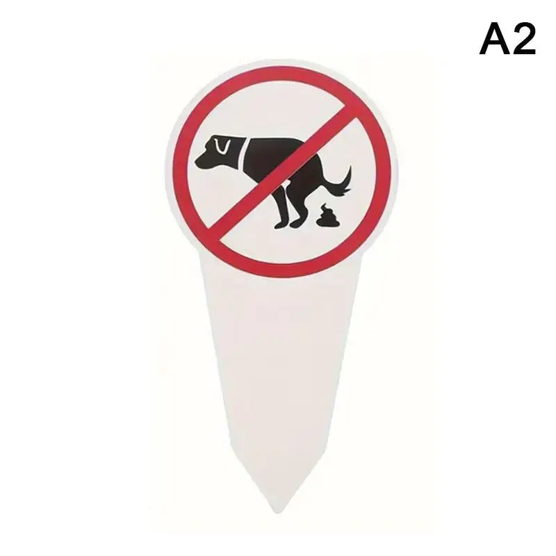 No Dog Poop Yard Sign | Waterproof Garden Stake Warning Sign