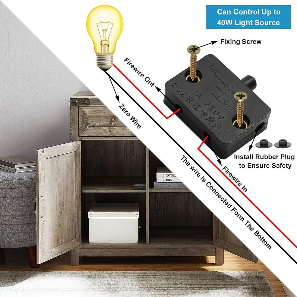 3-Pack Auto Touch Closet Door Switch – Cabinet Lamp Switch