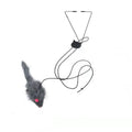 Interactive Hanging Door Cat Toy – Plush Mouse & Elastic Rope