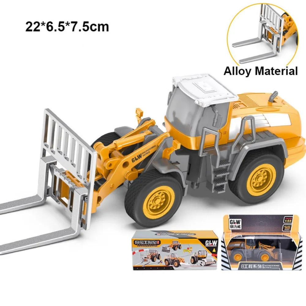 Kids Alloy Construction Vehicle Toy Set – 10 Styles | Excavator