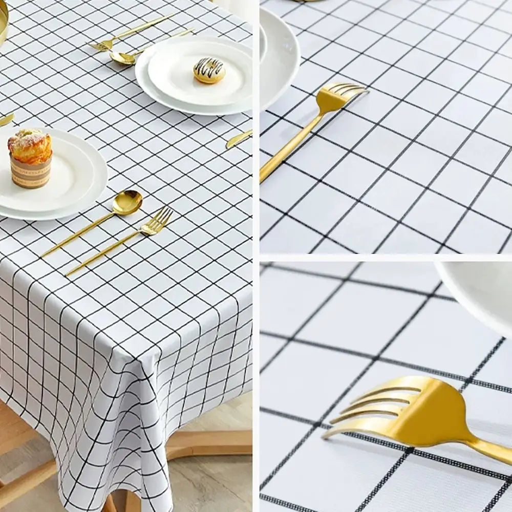 PEVA Waterproof Tablecloth – Floral Rectangle Table Cover