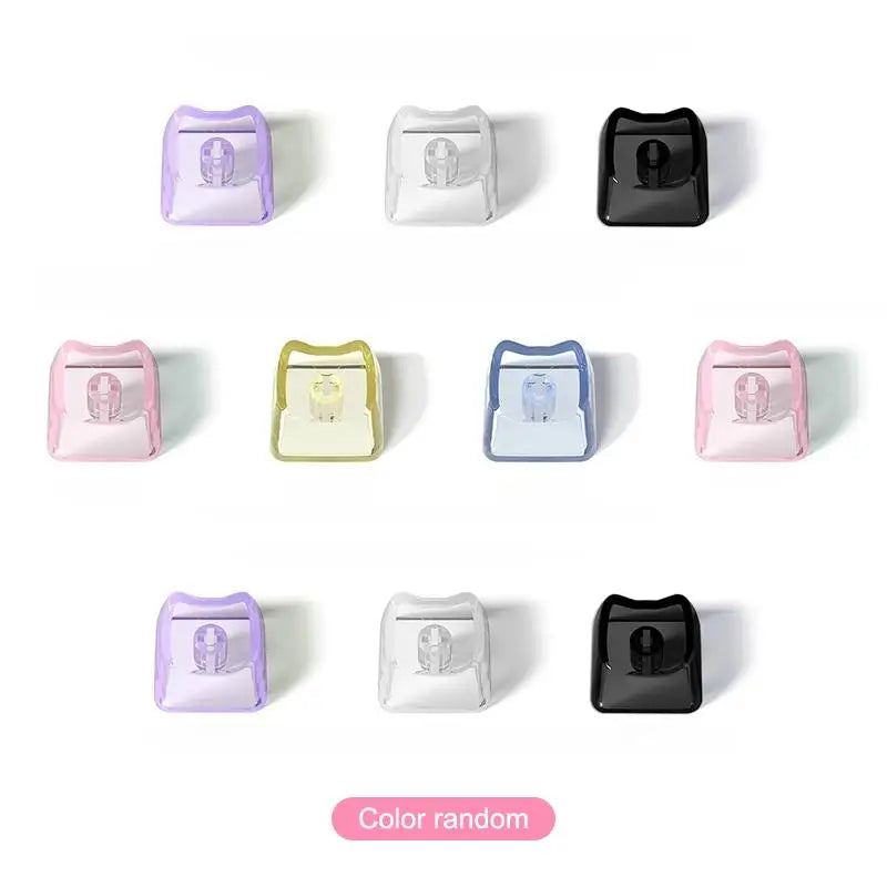 Cute Cat Shaped Transparent Keycaps 1U Blank MX Switch 10/20 PCS