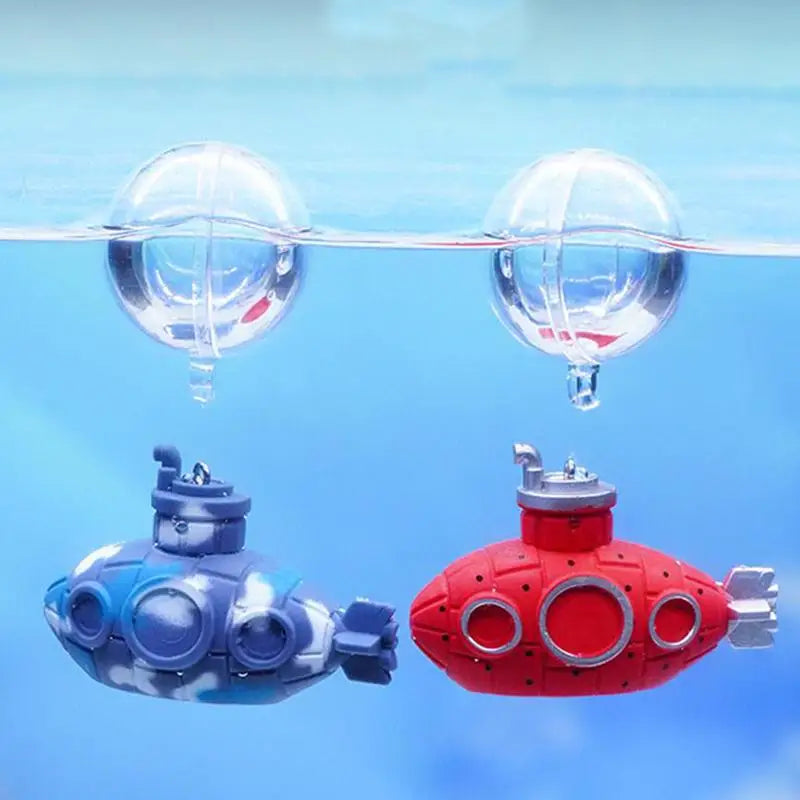 Floating Shark & Submarine Fish Tank Decorations – PVC Ornaments