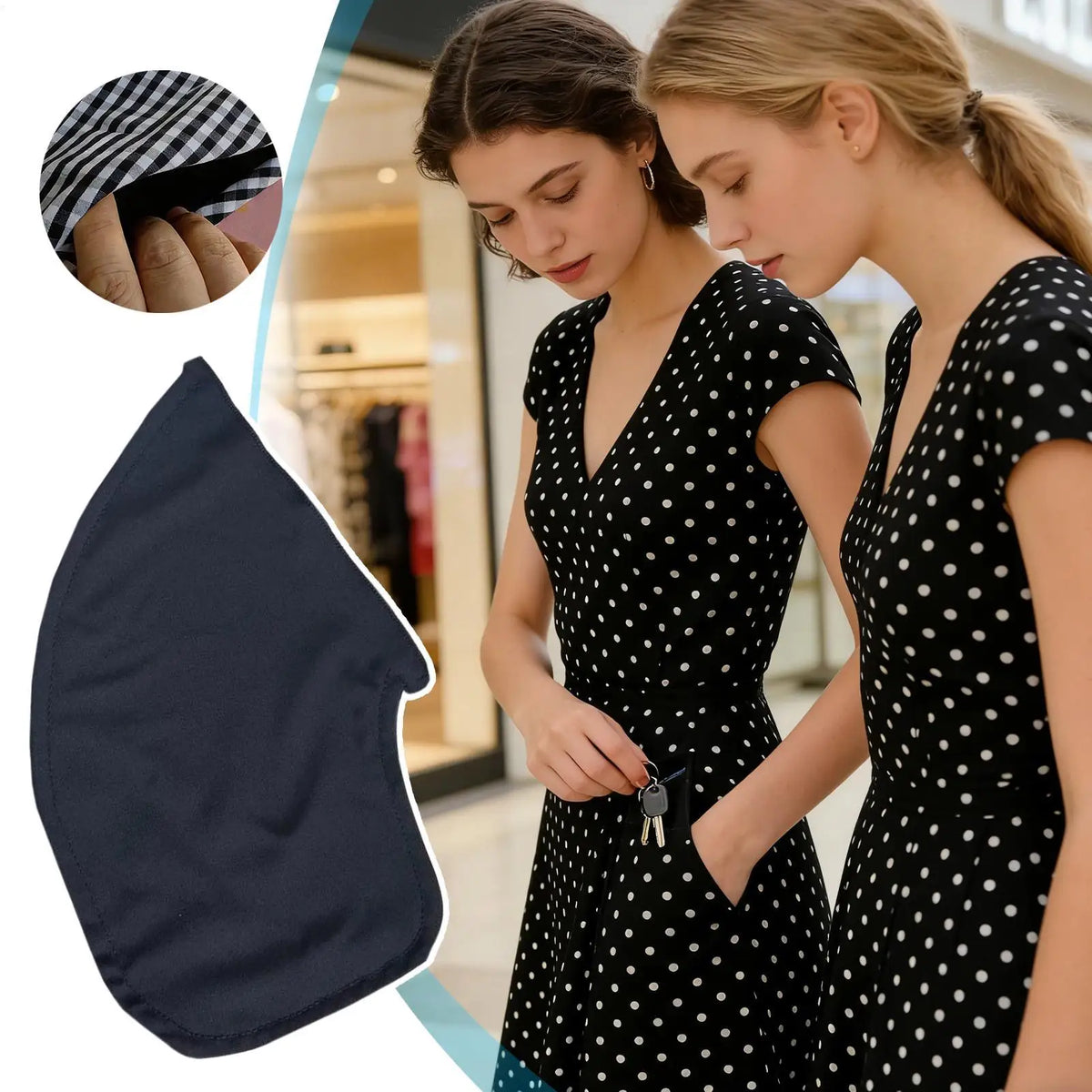 Sew-In Invisible Inner Pocket | Hidden Travel Security Pouch