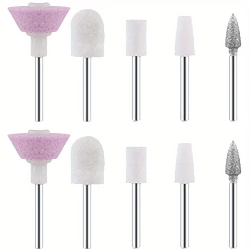 5-Pack Nail File Replacement Heads for Electric Nail Drill