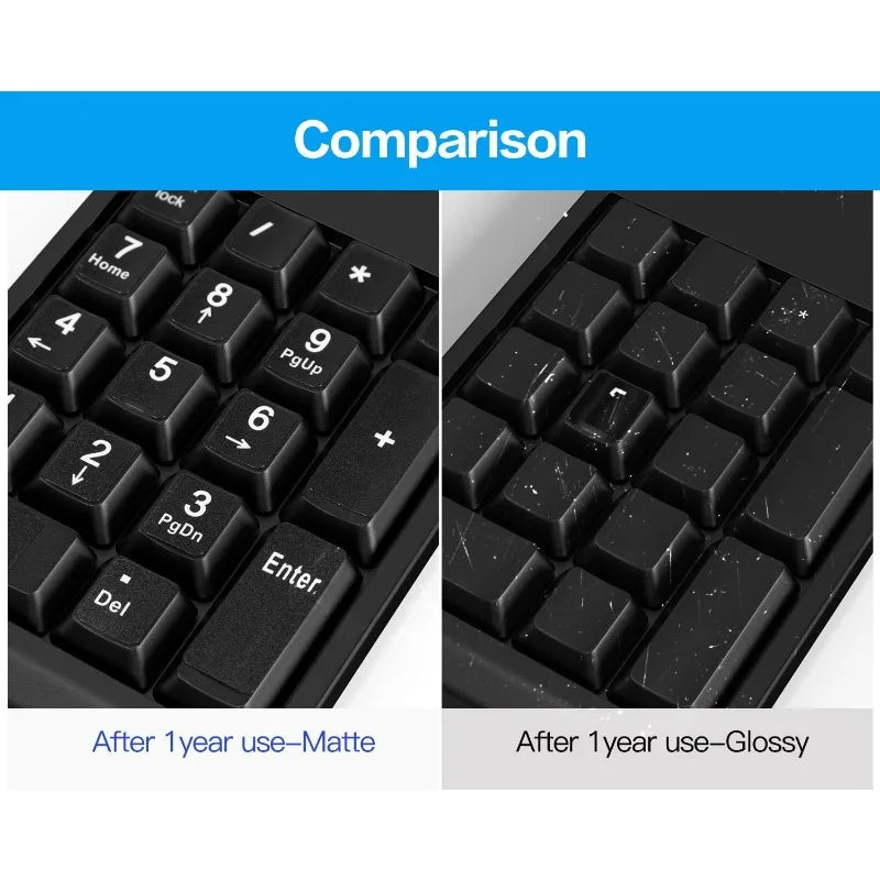 2PCS Matte Keyboard Number Stickers – Universal Numpad Covers