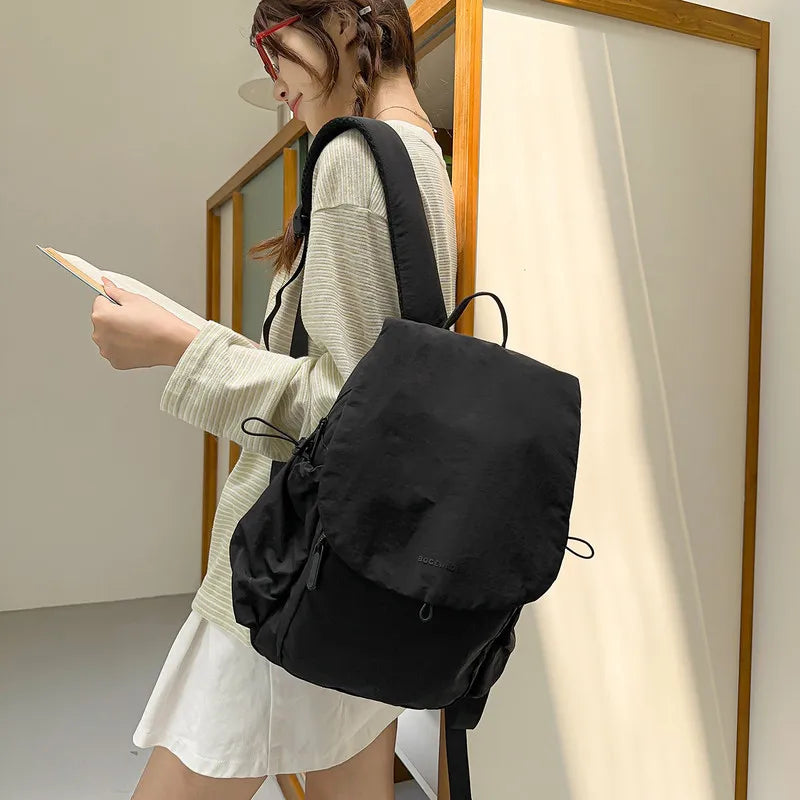 Japanese Minimalist Canvas Backpack – Lightweight, Water-Resistant