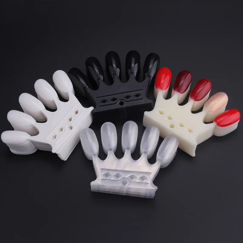 50-Tip Nail Swatch Fan Acrylic Color Card Display Shelf