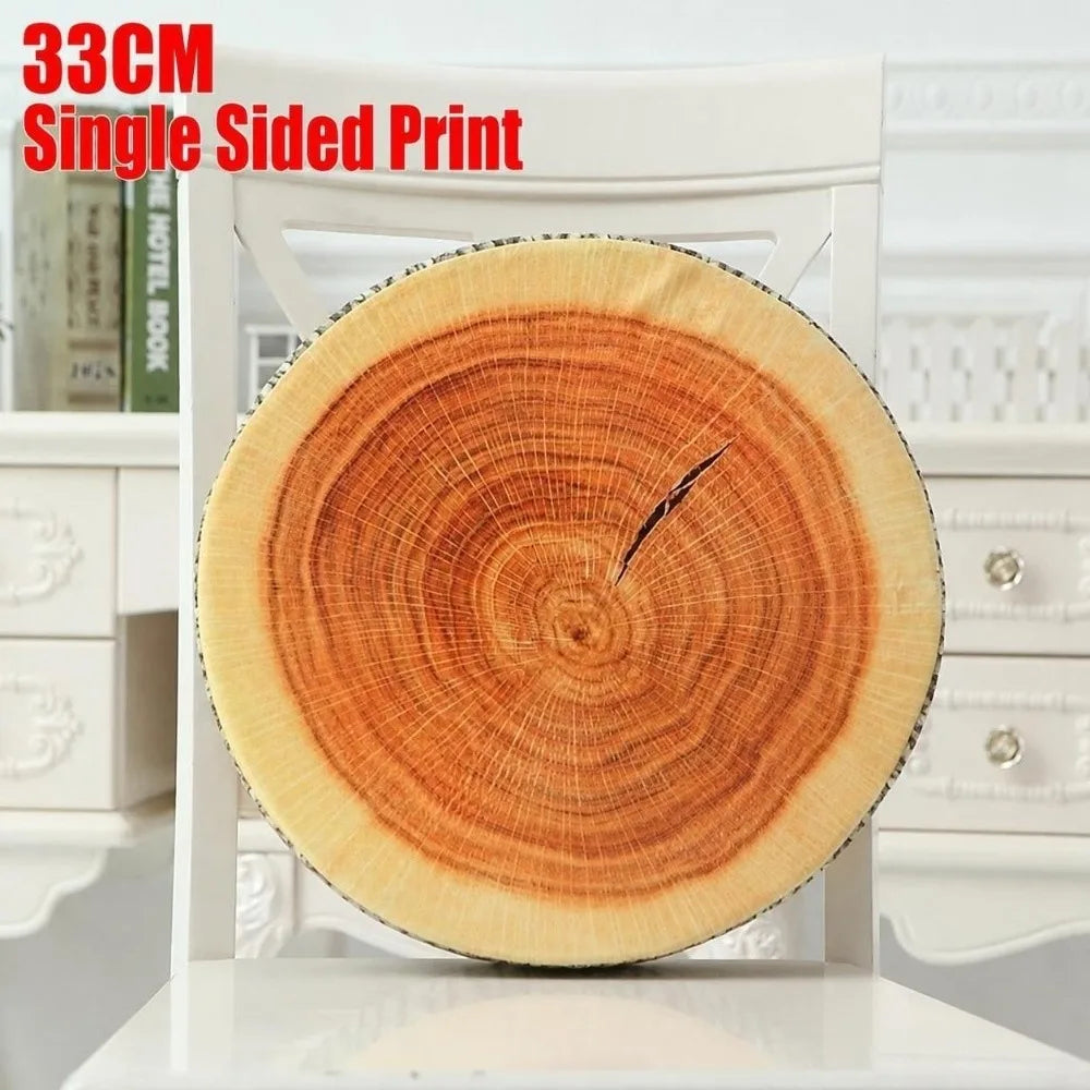 Round Fruit Slice Plush Pillow – Cute Sofa Seat Cushion Decor