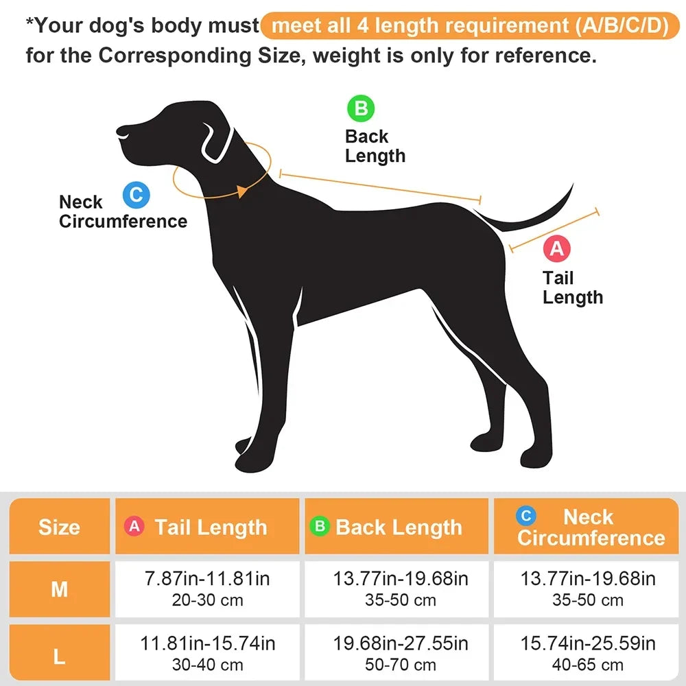 Universal Dog Tail Protector Sleeve – Adjustable Oxford Guard